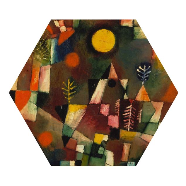 Holzbilder Paul Klee - Der Vollmond