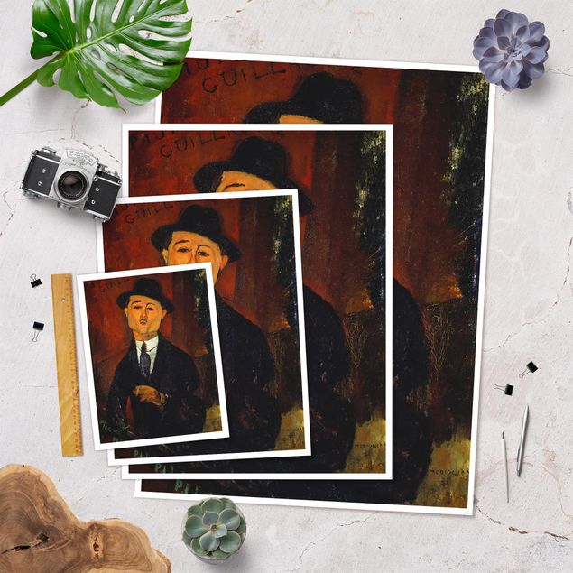 Poster - Amedeo Modigliani - Bildnis Paul Guillaume - Hochformat 3:4