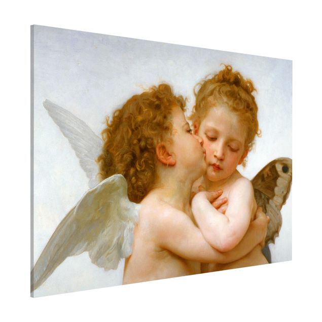 Magnettafel - William Adolphe Bouguereau - Der erste Kuss - Memoboard Querformat 3:4