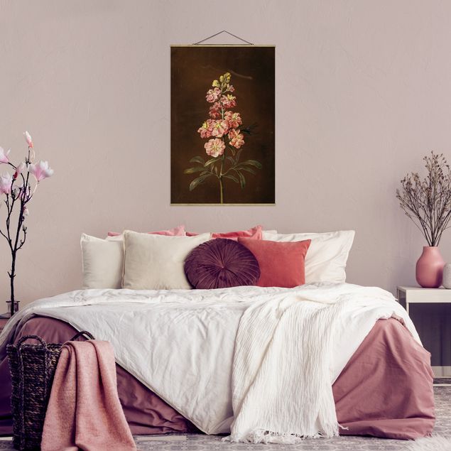 Wandbilder Barbara Regina Dietzsch - Eine rosa Garten-Levkkoje