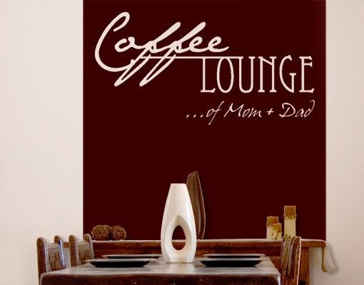 Wandtattoo Zitate No.CA27 Wunschtext Coffee Lounge II