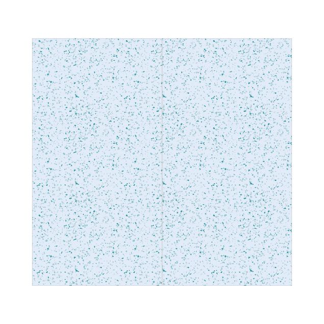 Duschrückwand Blau Detailliertes Terrazzo Muster Genua