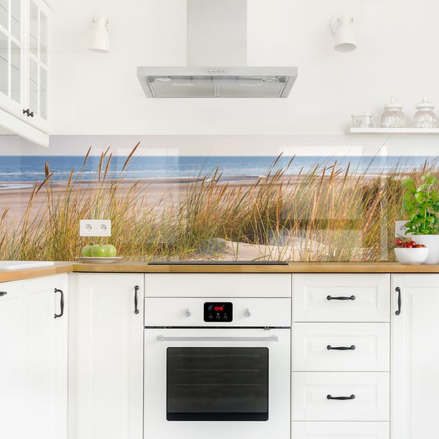 Küchenrückwand Glas Landschaft Stranddüne am Meer