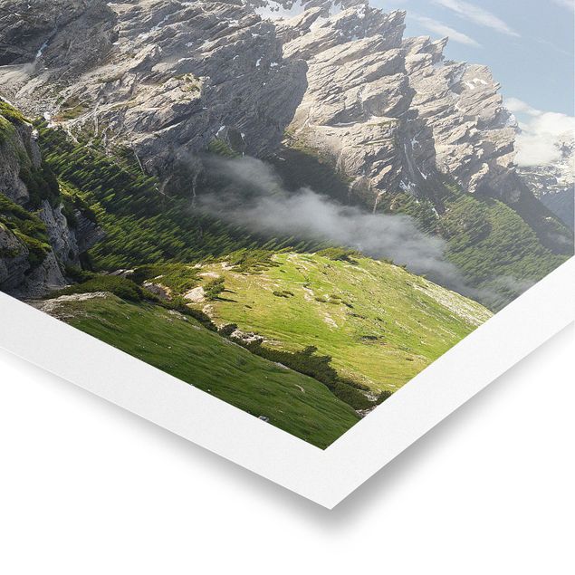 Poster - Italienische Alpen - Quadrat 1:1