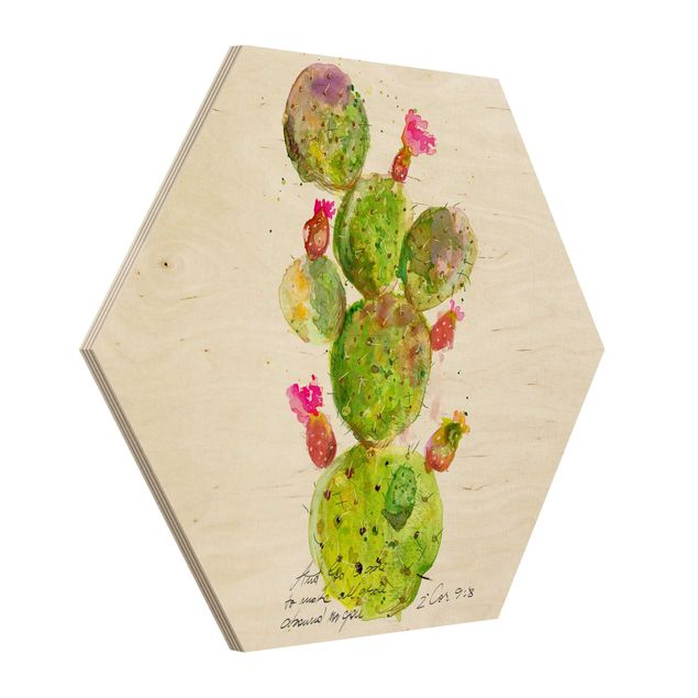 Holzbilder Kaktus mit Bibelvers III