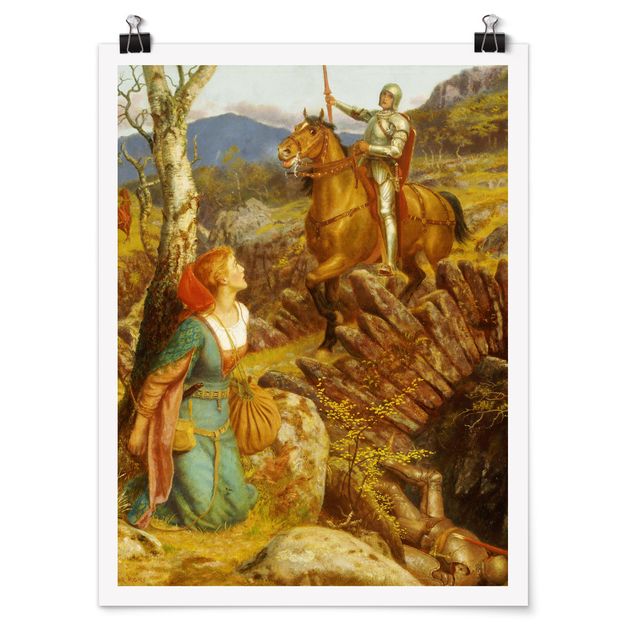 Poster bestellen Arthur Hughes - Der Sturz des Rostigen Ritters