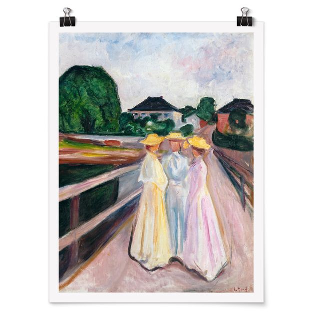 Edvard Munch Bilder Edvard Munch - Drei Mädchen