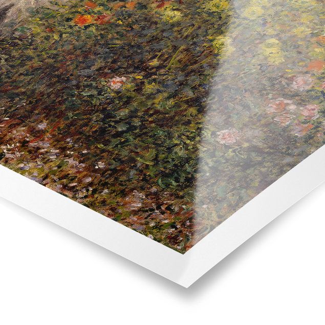 Poster - Claude Monet - Blumengarten - Quadrat 1:1