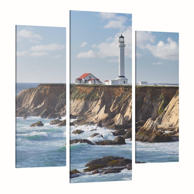 Leinwandbilder Strand Point Arena Lighthouse Kalifornien