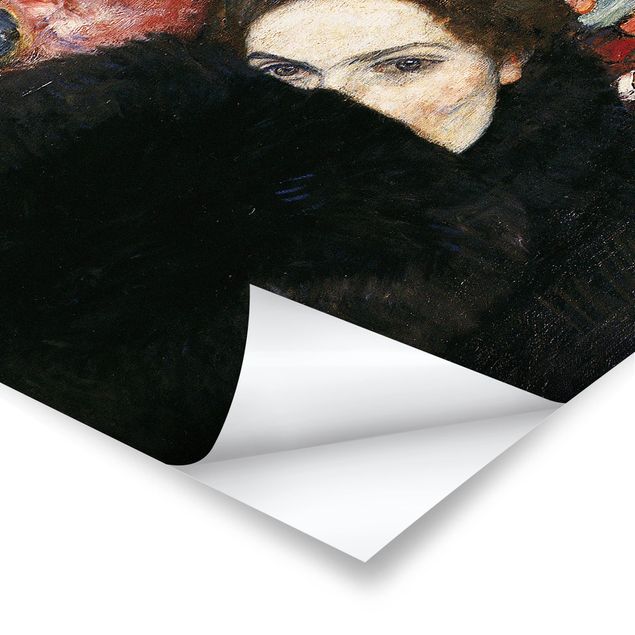 Kunstdrucke Gustav Klimt - Dame mit Muff