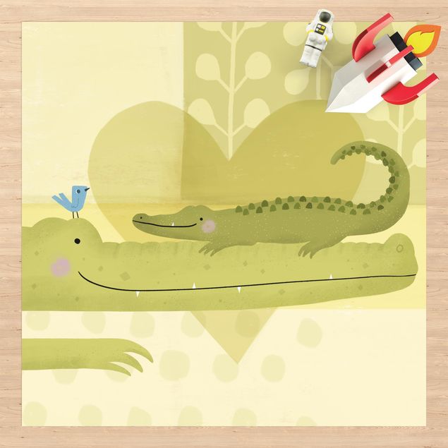 Aussen Teppich Mama und ich - Krokodile