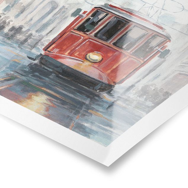 Poster - Straßenbahn-Studie I - Hochformat 3:2