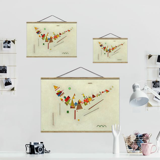 Stoffbilder mit Holzleisten Wassily Kandinsky - Winkelschwung