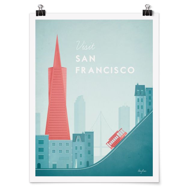 Poster Städte Reiseposter - San Francisco