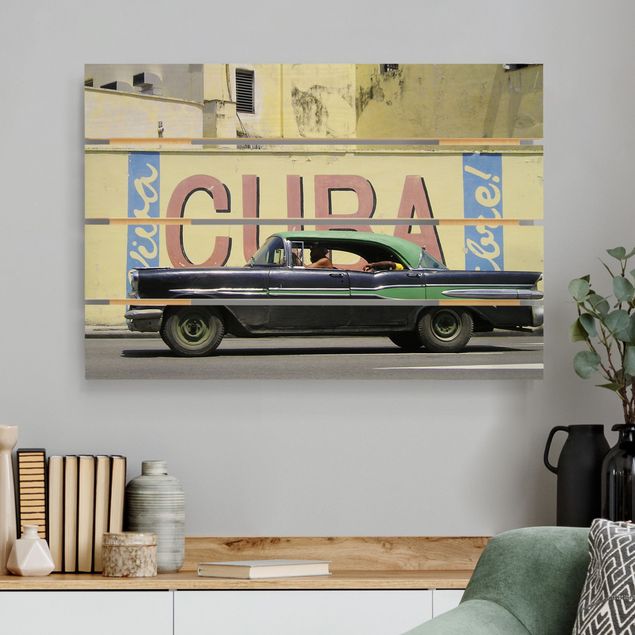 Moderne Holzbilder Show me Cuba