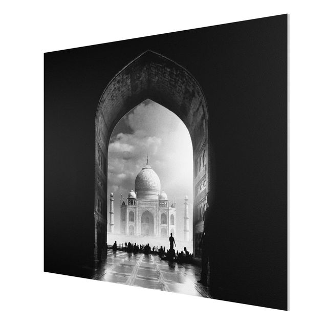 Forex Fine Art Print - Das Tor zum Taj Mahal - Querformat 3:4