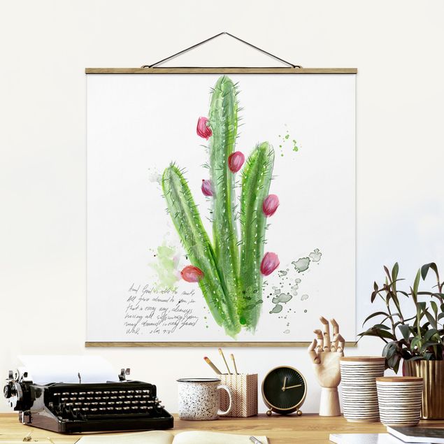Wandbilder Kaktus mit Bibelvers II