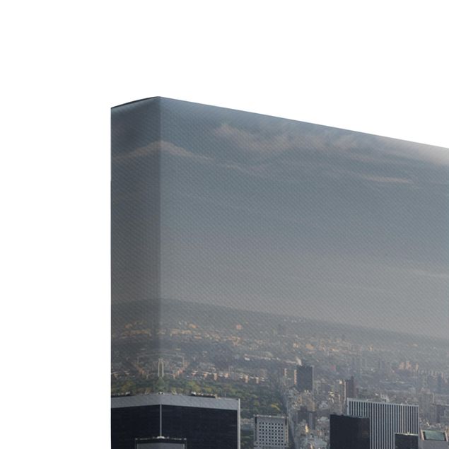 Leinwandbild 3-teilig - Upper Manhattan New York City - Tryptichon