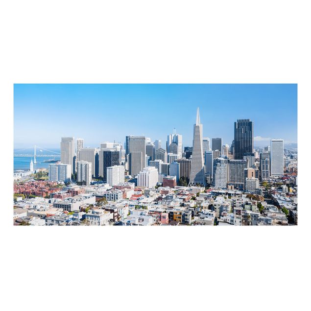 Alu-Dibond - San Francisco Skyline - Hochformat