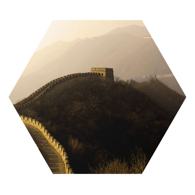 Hexagon Bild Forex - Sonnenaufgang über der chinesischen Mauer