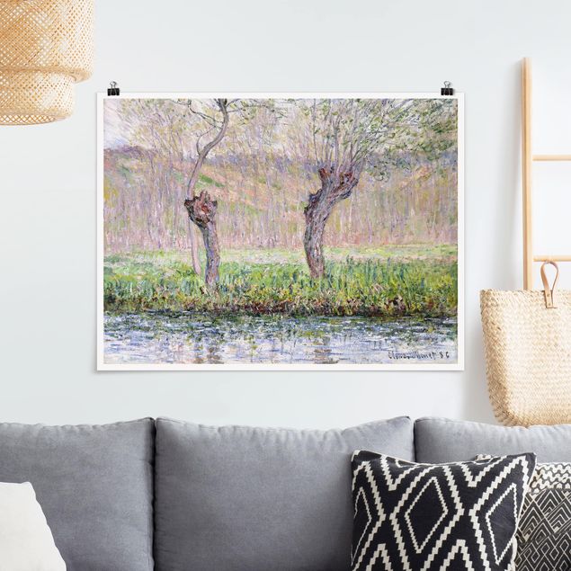 Impressionismus Bilder Claude Monet - Weidenbäume Frühling