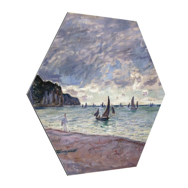 Alu Dibond Druck Claude Monet - Küste von Pourville