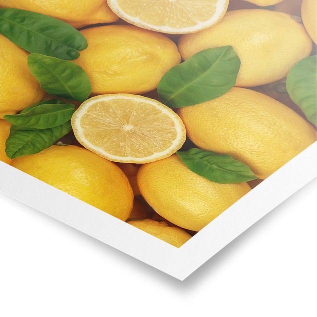 Poster - Saftige Zitronen - Hochformat 3:2