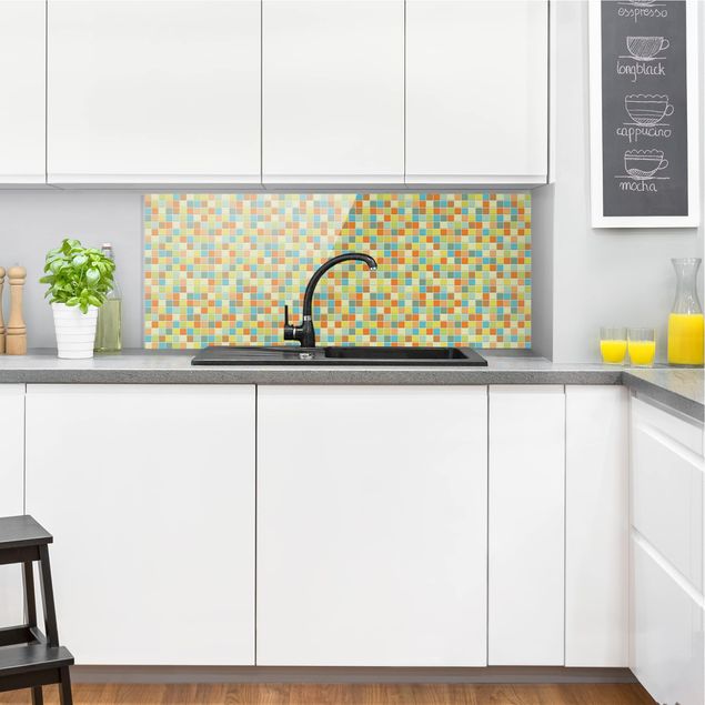 Küchenrückwand Glas Fliesenoptik Mosaikfliesen Sommerset