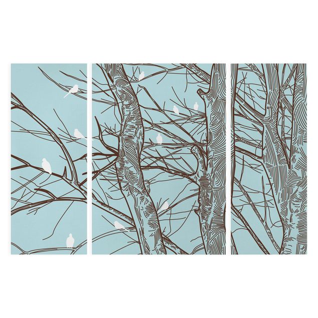 Wandbilder Baum Winterbäume