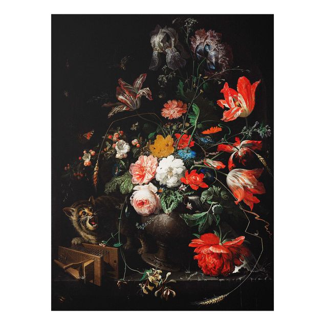 Forex Bilder Abraham Mignon - Das umgeworfene Bouquet