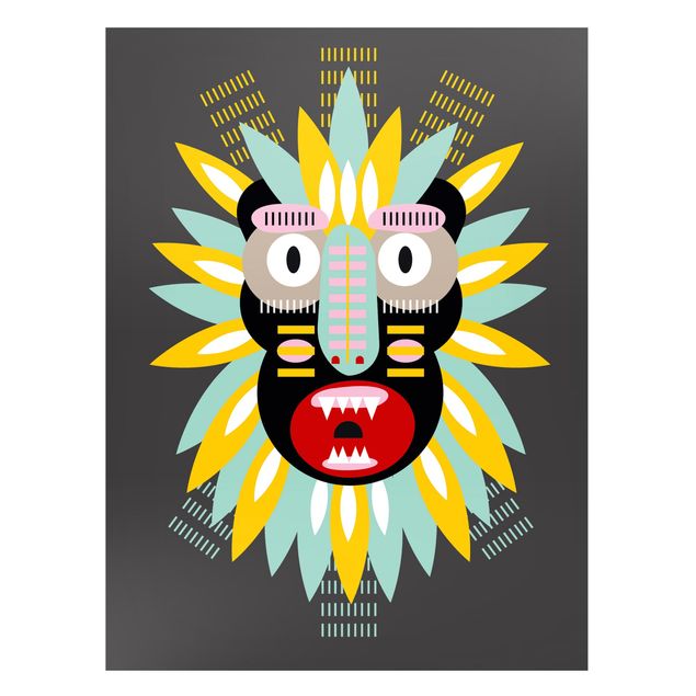Memoboard Collage Ethno Maske - King Kong