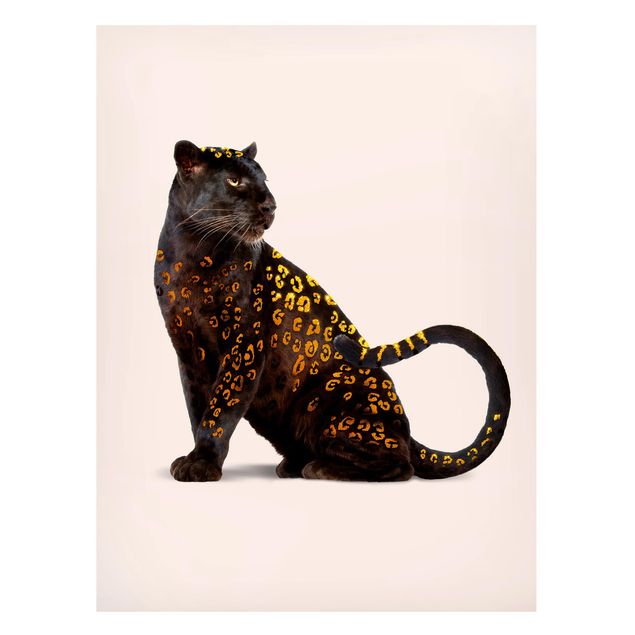 Magnettafel Tiere Goldener Panther