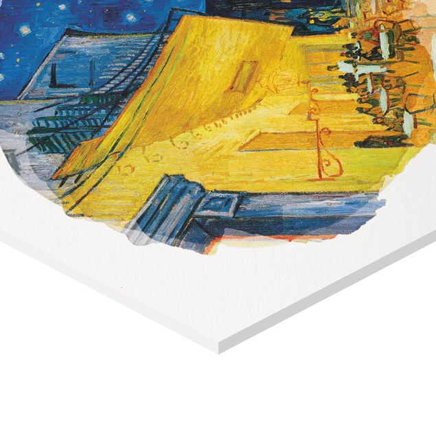 Kunstkopie Wasserfarben - Vincent van Gogh - Café-Terrasse in Arles