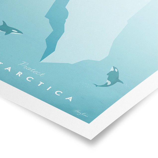 Natur Poster Reiseposter - Antarktis