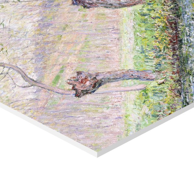 Hexagon Bild Forex - Claude Monet - Weidenbäume Frühling