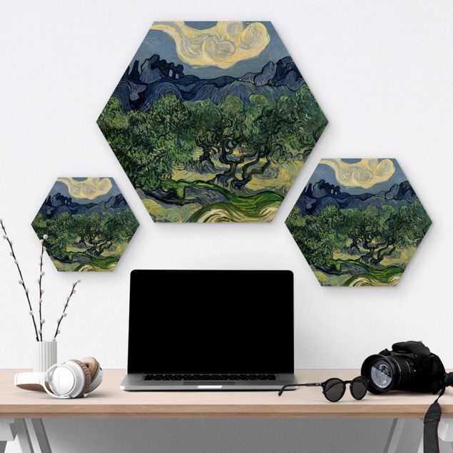 Wandbilder Kunstdruck Vincent van Gogh - Olivenbäume
