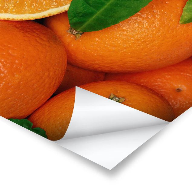 Poster - Saftige Orangen - Panorama Querformat