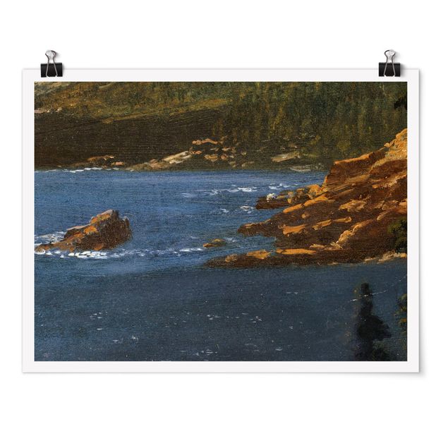 Poster Meer Albert Bierstadt - California Coast