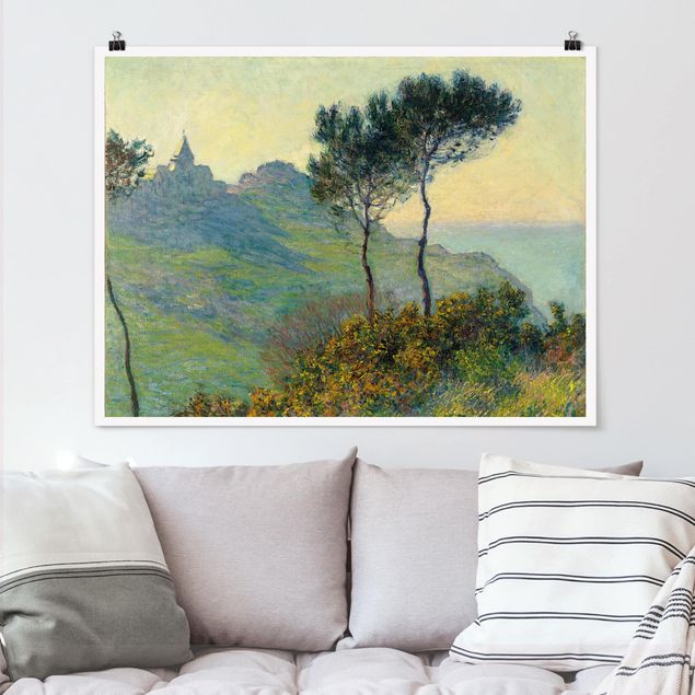 Impressionismus Bilder Claude Monet - Varengeville Abendsonne