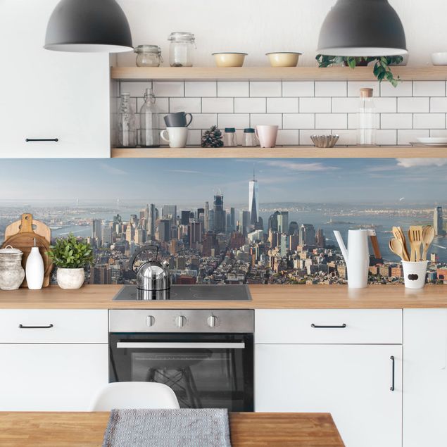 Küchenrückwände selbstklebend Blick vom Empire State Building