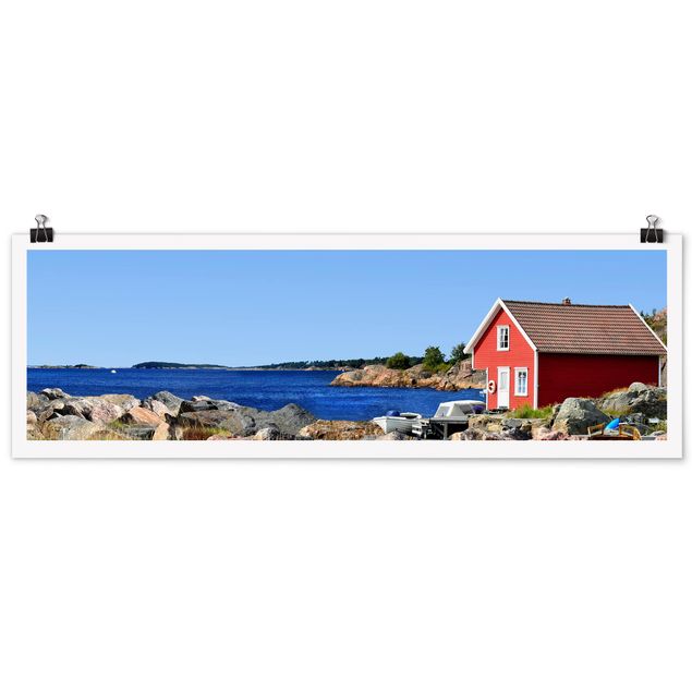 Poster Urlaub in Norwegen