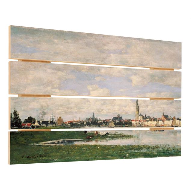 Kunstkopie Eugène Boudin - Blick auf Antwerpen