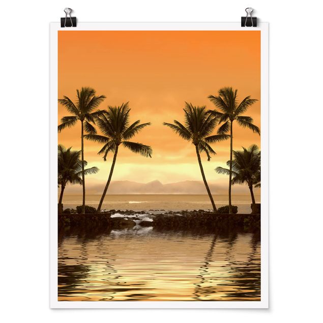 Poster - Caribbean Sunset I - Hochformat 3:4