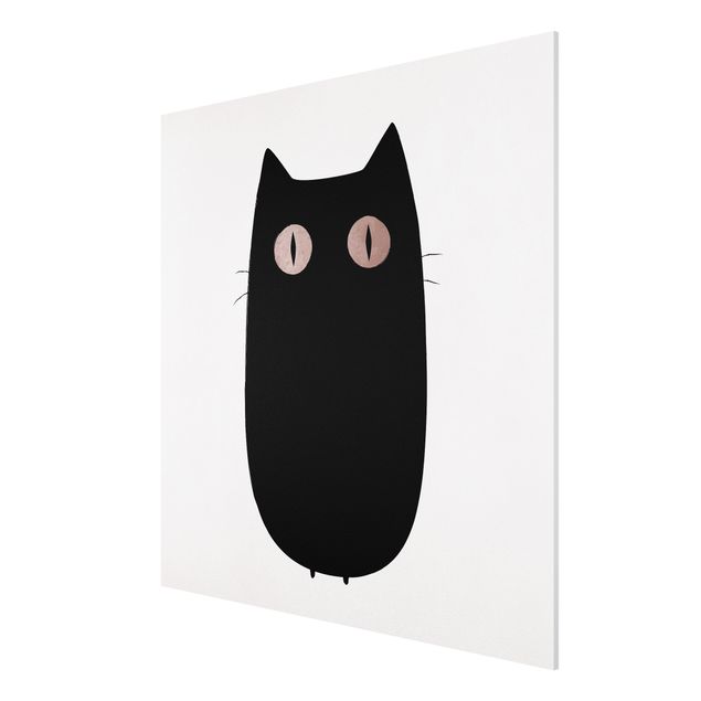 Bilder für die Wand Schwarze Katze Illustration