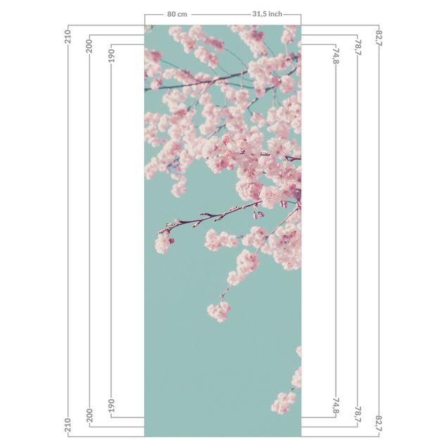Duschrückwand - Japanische Kirschblüte