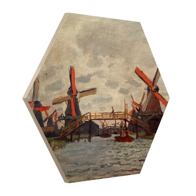 Bilder von Monet Claude Monet - Windmühlen Zaandam