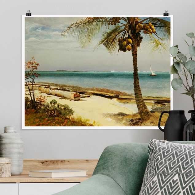 Bilder Romantik Albert Bierstadt - Küste in den Tropen