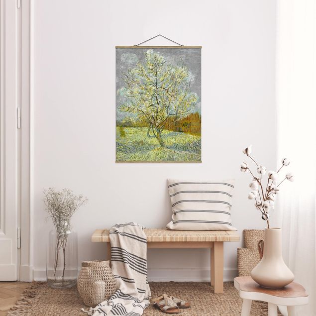 Kunstdruck Pointillismus Vincent van Gogh - Pfirsichbaum rosa