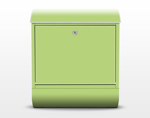 Briefkasten Grün - Colour Spring Green - Grüner Briefkasten mit Zeitungsfach