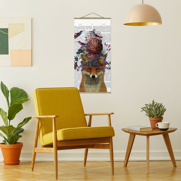 Bilder für die Wand Vogelfänger - Fuchs mit Artischocke